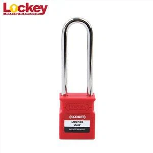Turvallinen 76 mm pitkä sakkeli Loto Lockout Tagout riippulukko
